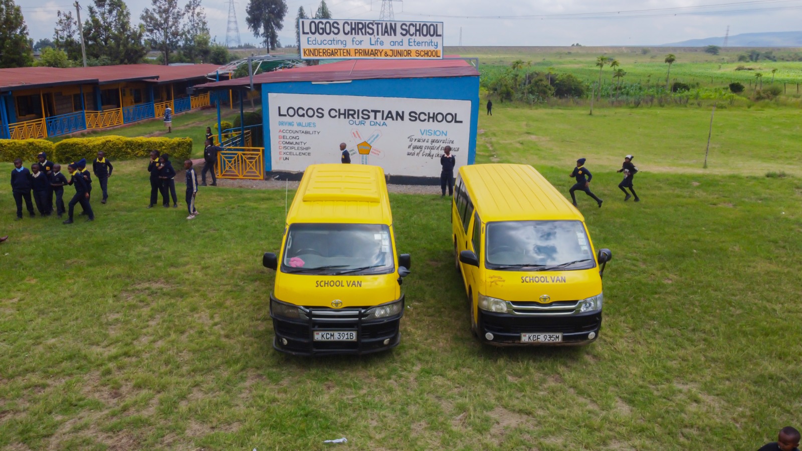 School transport ready for the day's run