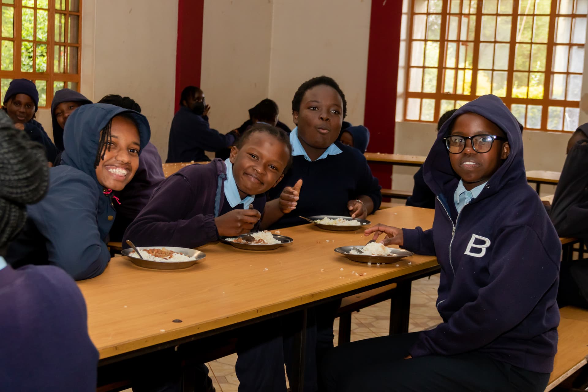 Lunch Time — Fellowship in the Dining Hall